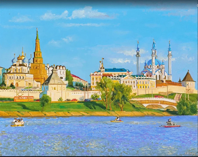 «Лето в Казани», холст, масло, 40х50